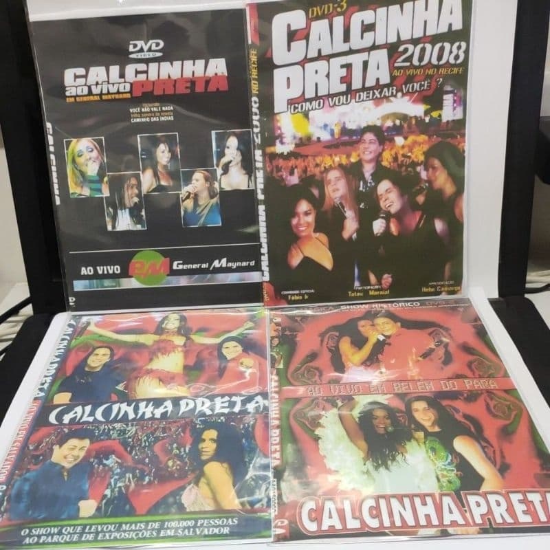 dvd calcinha preta kit 4 dvds completo raridade