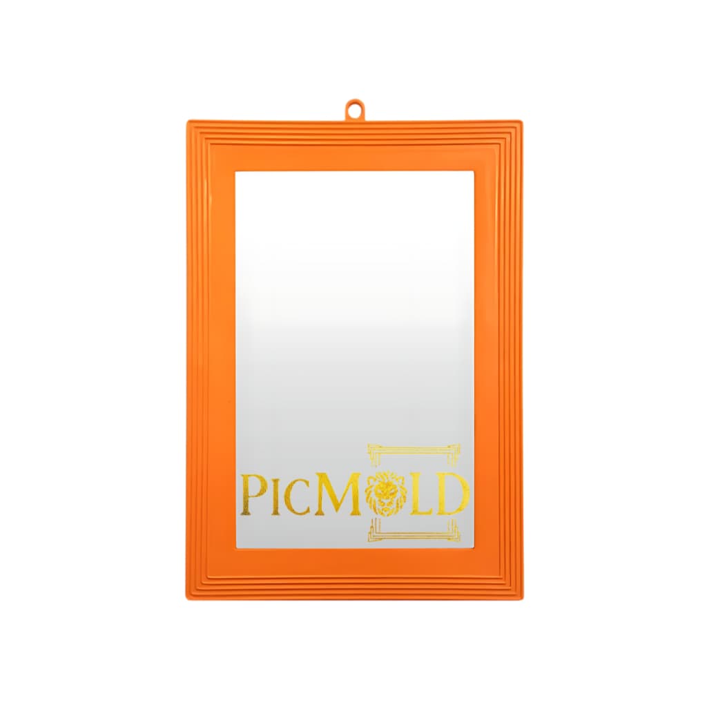 Espelho Moldura Plástica Laranja Picmold Diversos Tamanhos KIT COM 1 E COM 3 UNIDADES