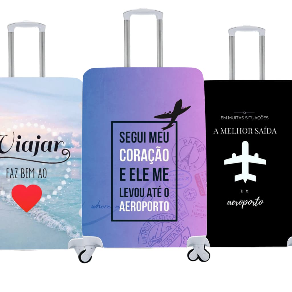 Capa de Mala Frases Estilo e Proteção para Suas Viagens