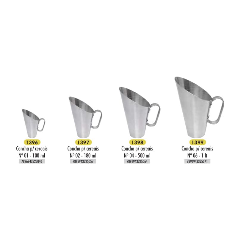 Concha para cereais 100ml/ 180ml/500ml/ 1L