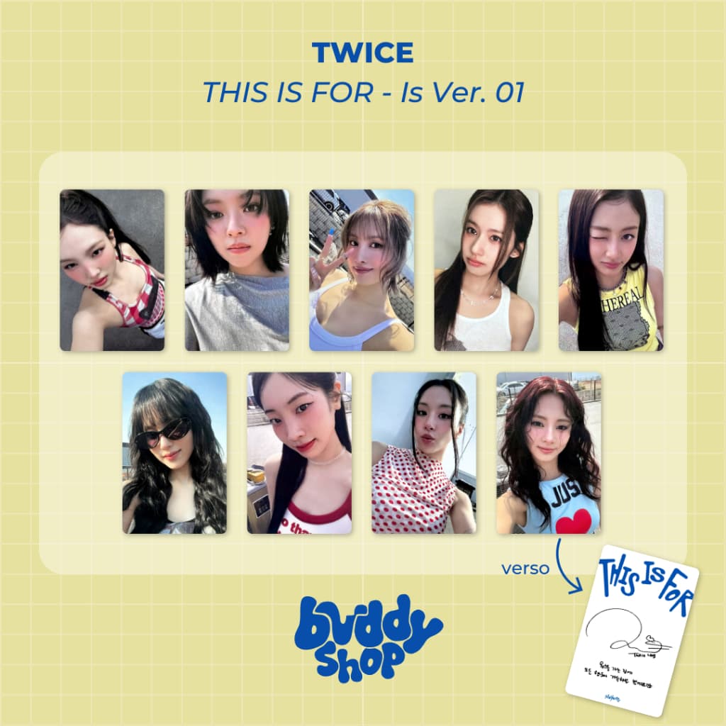 Photocards TWICE 'THIS IS FOR' (Is Ver. 01) | Bvddy Shop