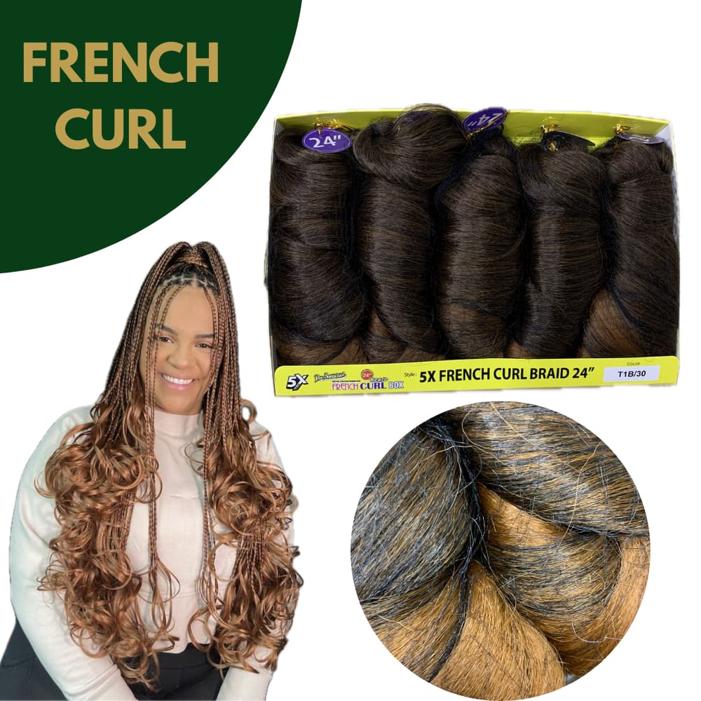 Cabelo Liso Ondulado Para Trança French Curl 400gramas Braid Cherey