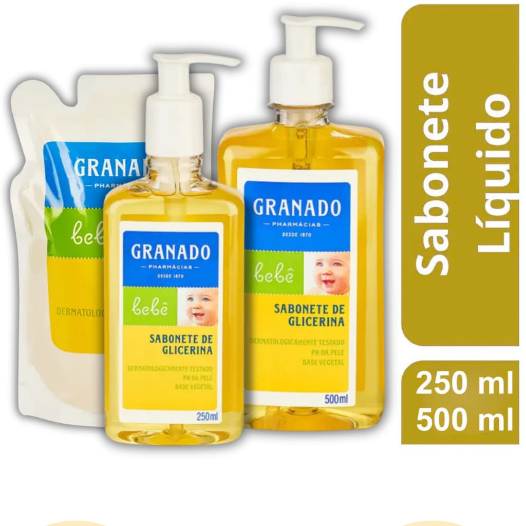 Sabonete Líquido De Glicerina Tradicional Granado Bebê - 250ml ou 500ml