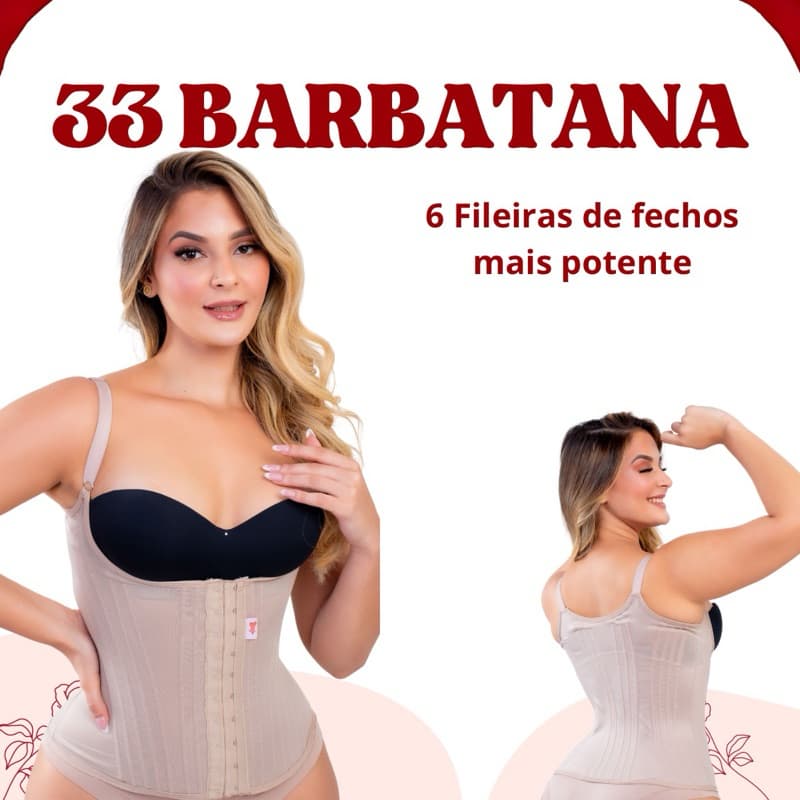 Cinta com alça Modelador Feminina 33 barbatanas Pos parto Alta compressão Corselet
