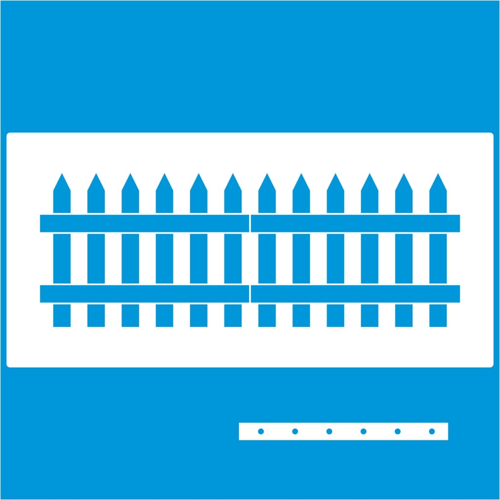 Stencil 14 X 28 CERQUINHA Molde Vazado Pintura Tecido Mdf Madeira Parede Camiseta Pano Prato