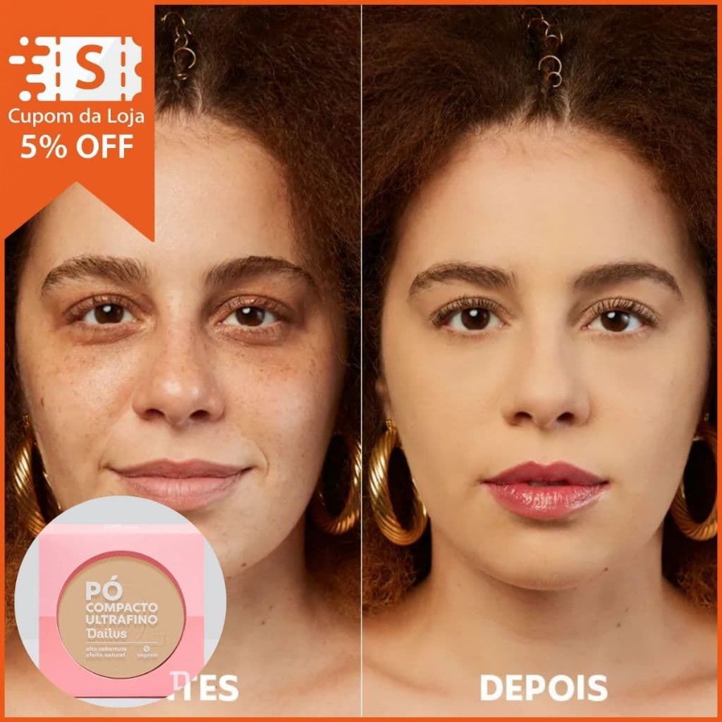 Po Compacto Dailus Ultrafino 10g | Acabamento Suave e Controle de Brilho