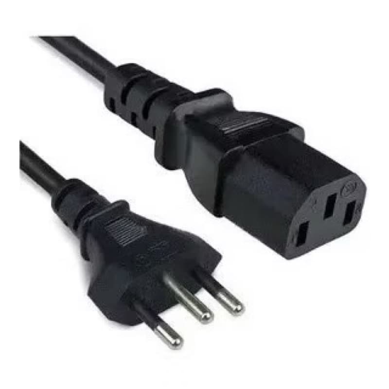 Cabo Tripolar Bivolt Para Panela Elétrica, Impressora , Fonte, Cpu, Tv, Computador，Monitor