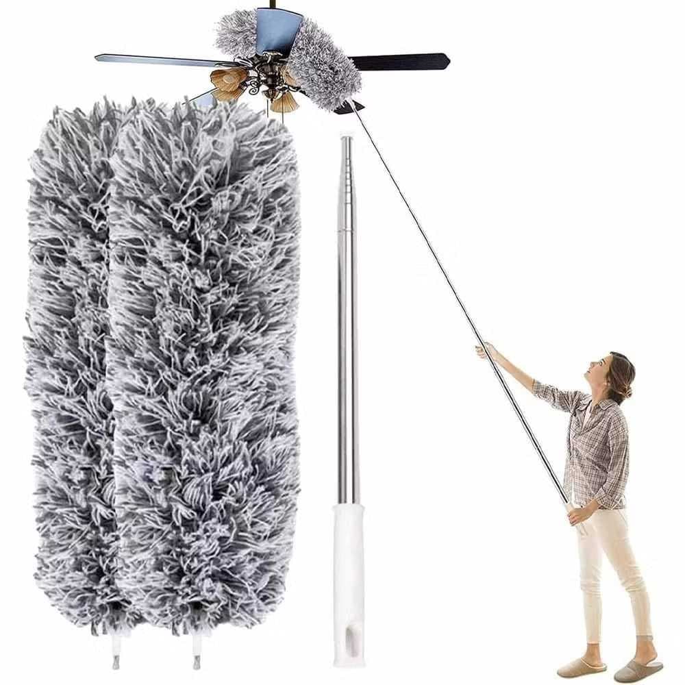 Espanador 280CM Telescópico Ajustável , Dobrável, Limpeza de Poeira em Telhados, Teto, Mesa e Cama
