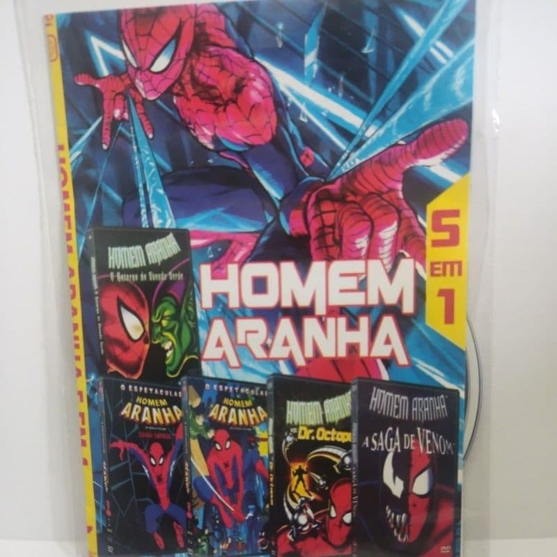 dvd homem aranha 5x1