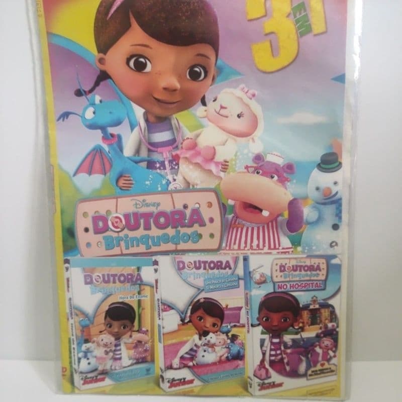 dvd doutora brinquedo 3x1