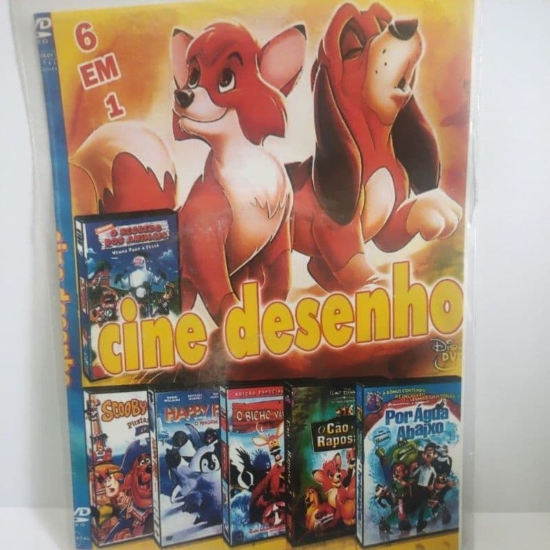 dvd cine desenho 6x1