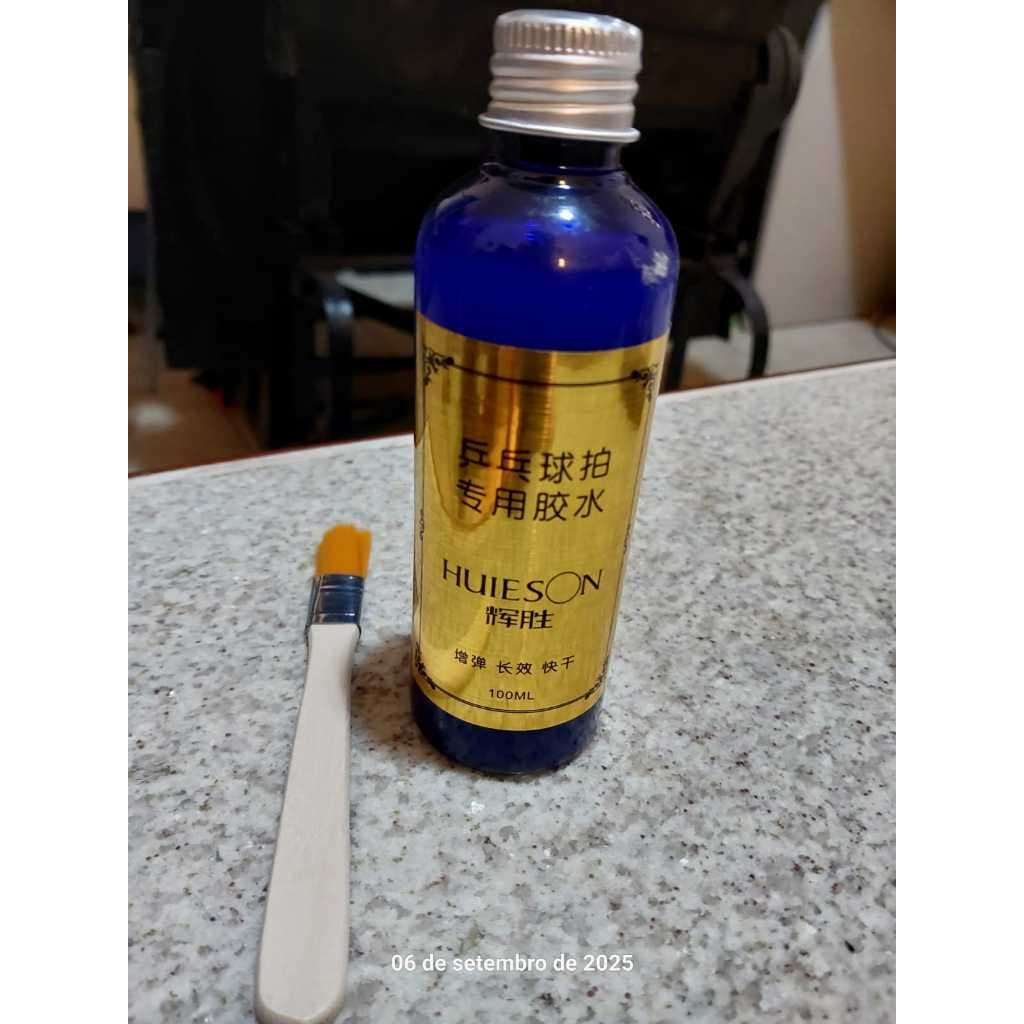 Cola líquida profissional HUIESON tênis de mesa super velocidade 100ml com escova para aplicação.