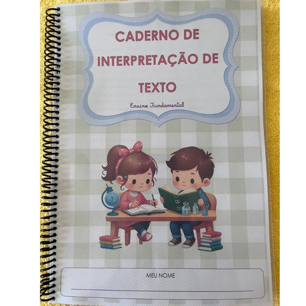 Caderno de Interpretação de Texto com 94 páginas (Ensino Fundamental)