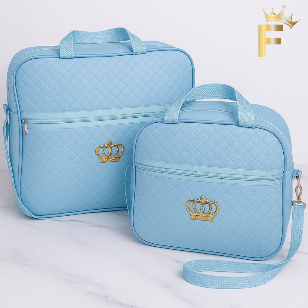 Kit 2 Bolsa Maternidade Bebe Varias Cores Menino e Menina Mala Com Zíper Impermeável