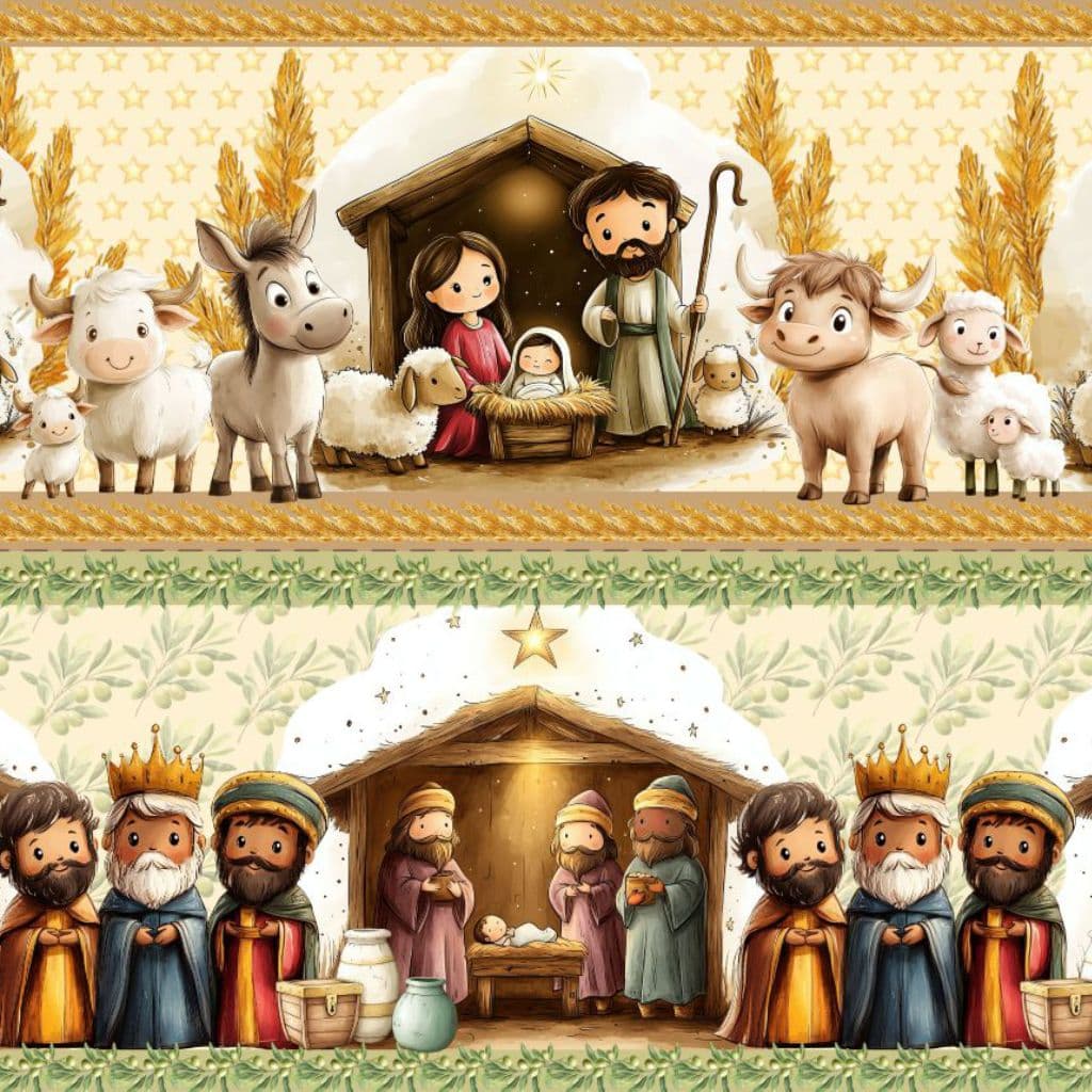 Tricoline Digital Algodão 100% Barrado Sagrado Amor Toalha Pano de Prato Atêlie Bibi