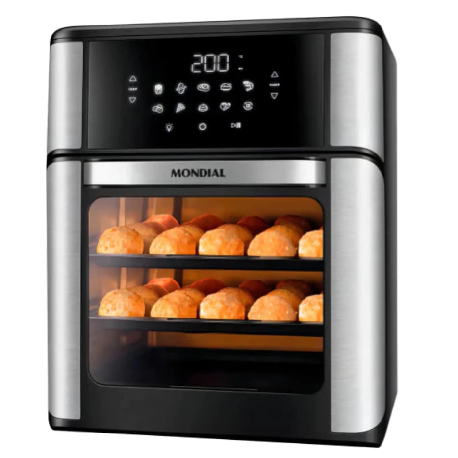 Fritadeira Air Fryer Forno Oven 12L, Mondial, 2000W - AFON-12L-BI
