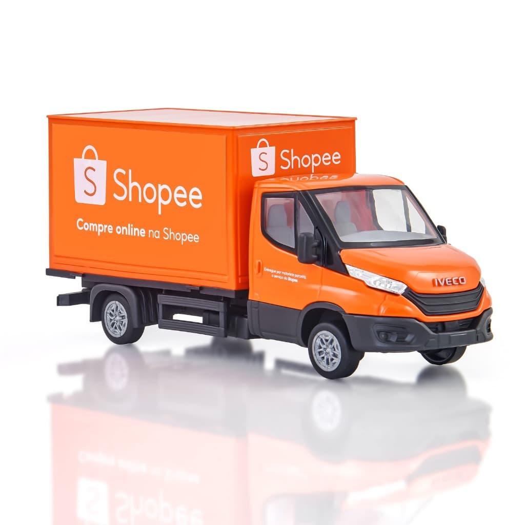 Brinquedo Caminhão Iveco Daily Baú Original da Shopee