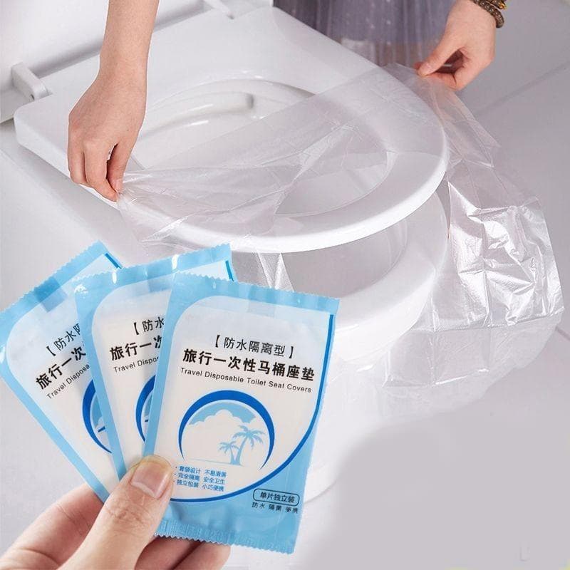 Kit Protetor de Assento Sanitário Descartável: Plástico Folha, Ideal para Banheiro Público