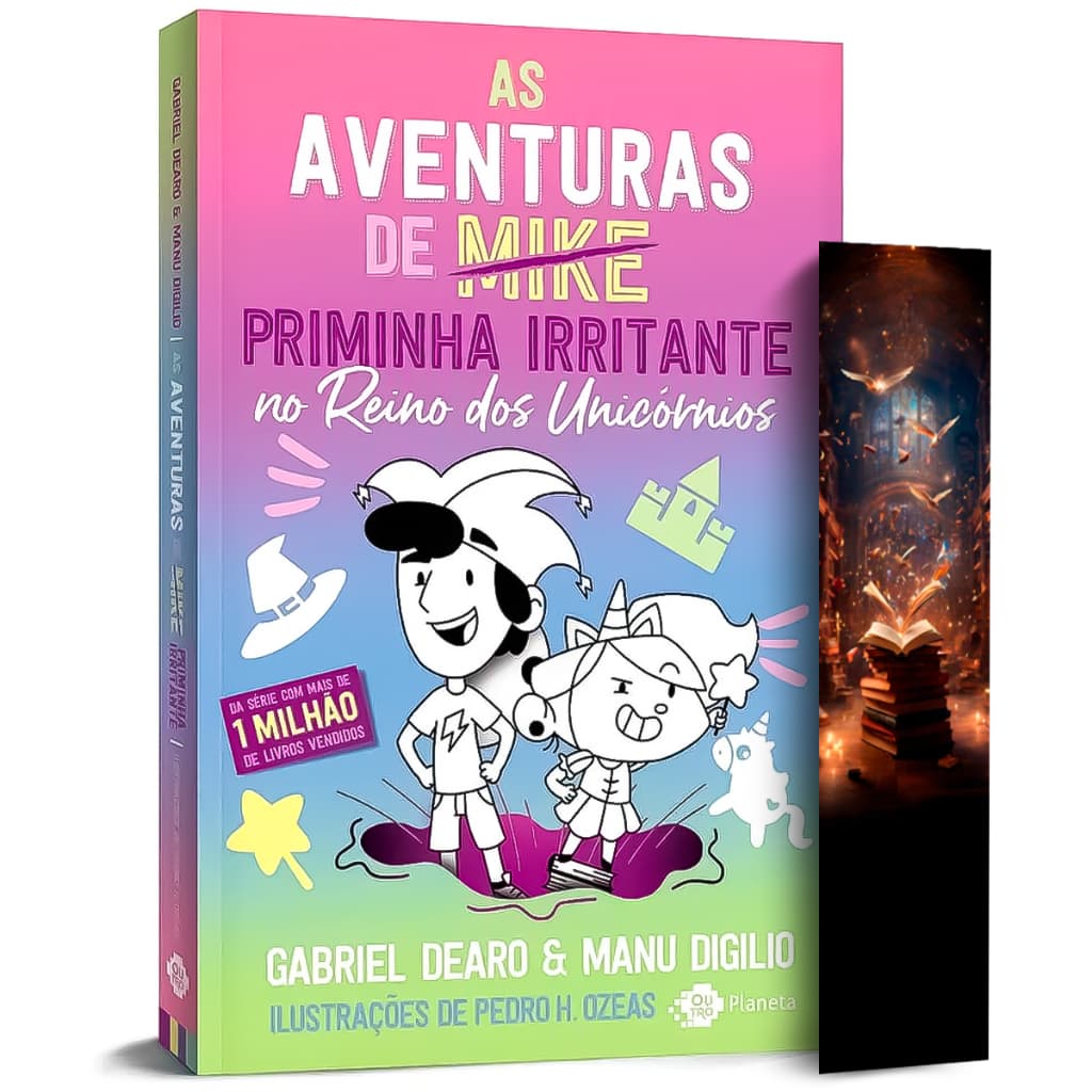 Livro As Aventuras de Mike Priminha Irritante no Reino dos Unicórnios