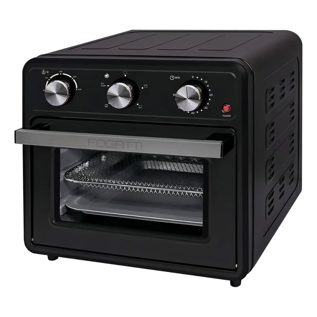 Forno Air Fryer De Bancada Com 22 Litros Fogatti Preto