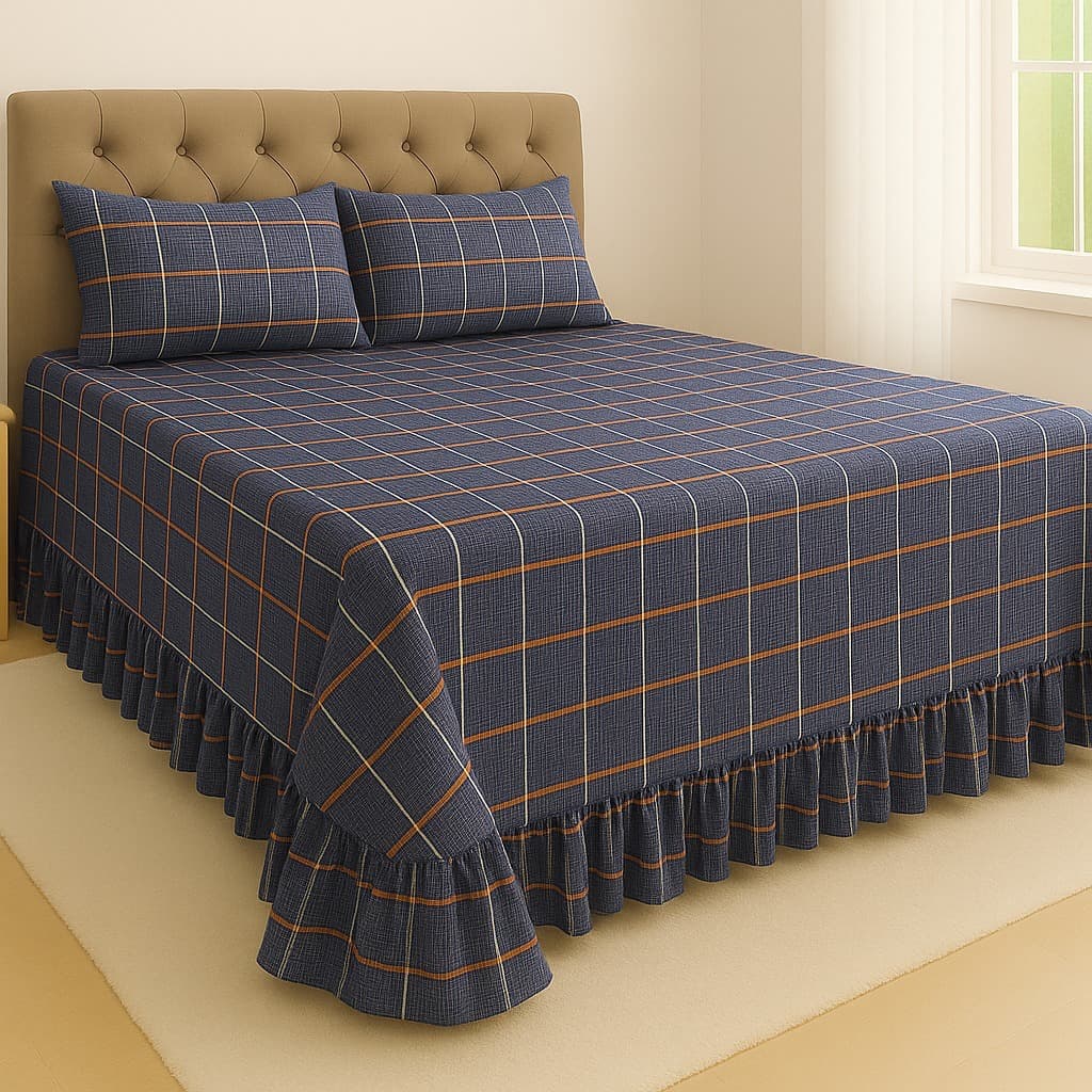 Cobre Leito Colcha Helena Estampada Tecido 400 fios - Todos os tamanhos - GRUPO COTELAR