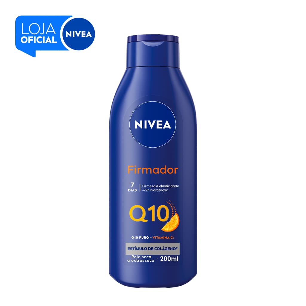NIVEA Loção Hidratante Firmador Q10 + Vitamina C Pele Seca a Extrasseca 200ml BBB 26