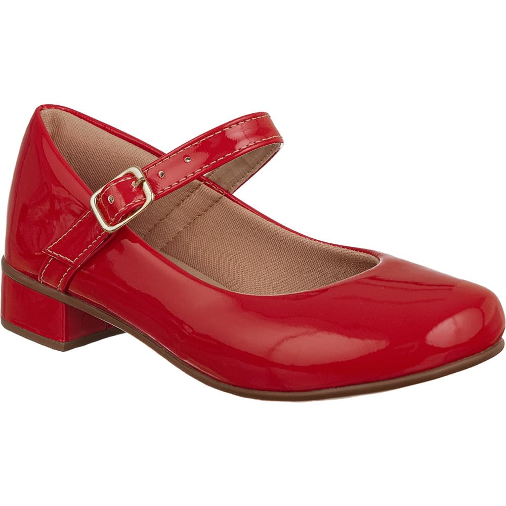 Sapatilha Sandália Infantil Menina Feminina Boneca Saltinho Salto Baixo Festa Moda Elegante Blogueira Confortável