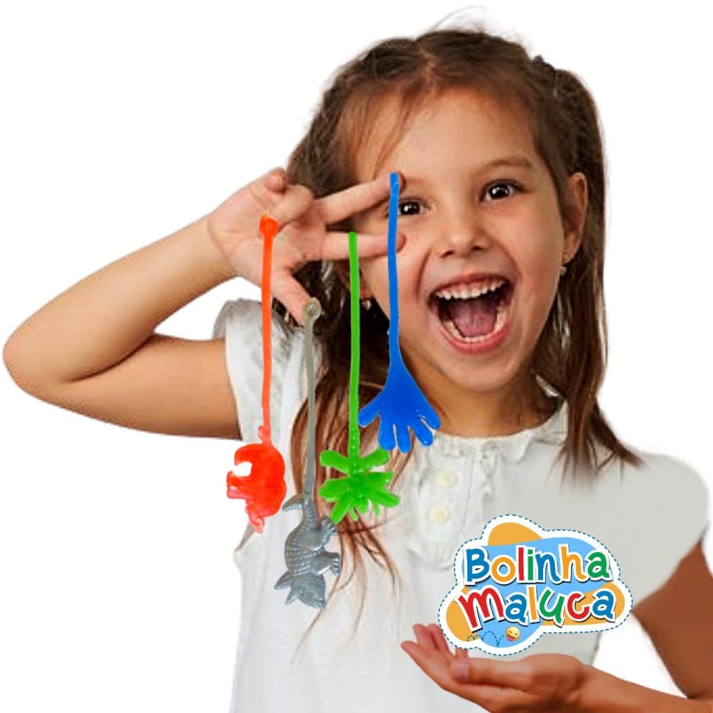 Geleca Gruda Parede 10u SEM CÁPSULA Tipo Slime Lembrancinha de Aniversário