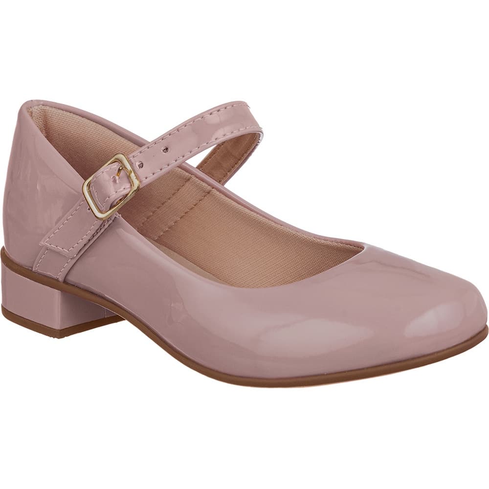 Sapatilha Sandália Infantil Menina Feminina Saltinho Boneca Salto Baixo Festa Moda Elegante Confortáve Blogueira