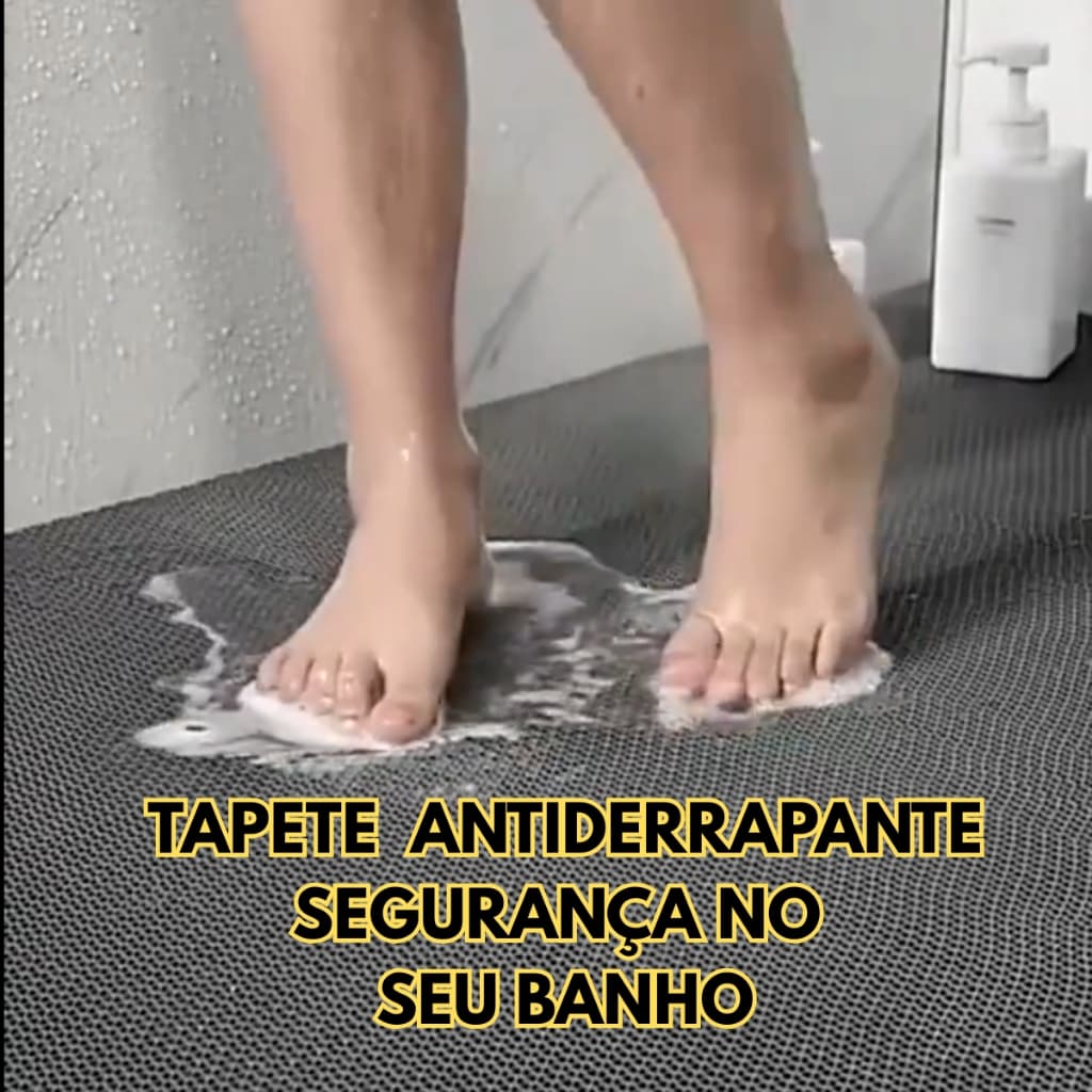 Tapete Banheiro Antiderrapante Box Banheiro Retangular Antiderrapante Piscina, Lavanderia, Cozinha