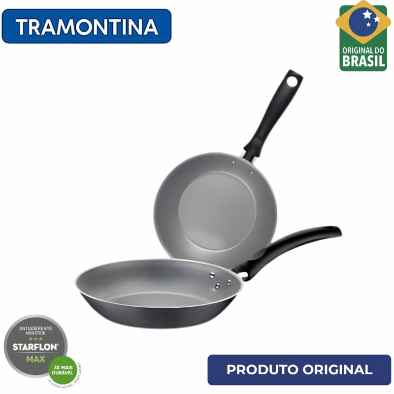 Jogo de Frigideiras Tramontina Turim 2 Pcs NOVA TECNOLOGIA ANTIADERENTE