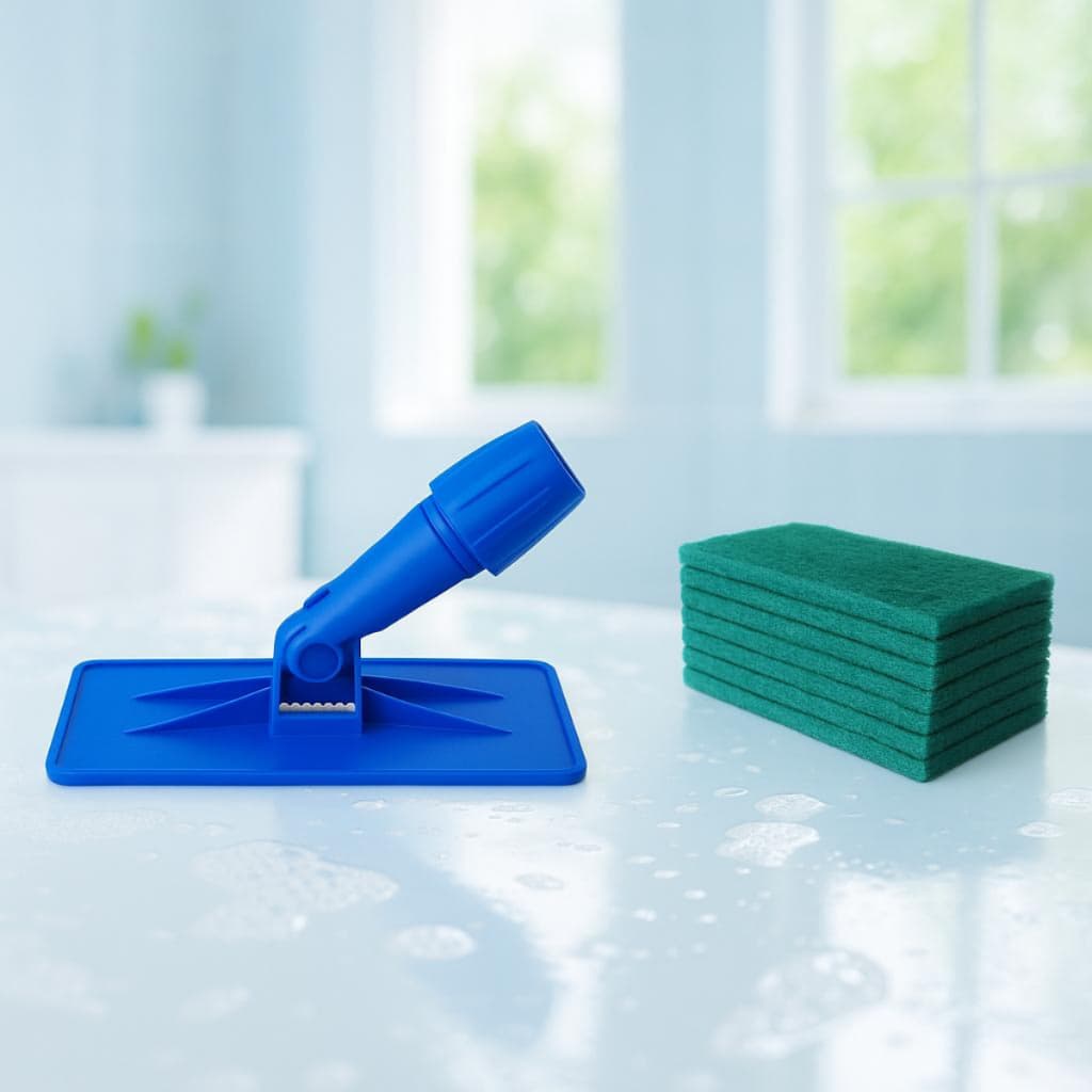 Kit Suporte LT Bralimpia Articulado Limpa Tudo Azulejo Parede Piso 10 Fibras Verdes Uso Geral Nobre