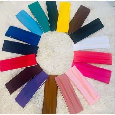 Kit 2 Faixa de Cabelo em Malha Elástica Tiara Esportiva Fitness Yoga Academia Dia Dia