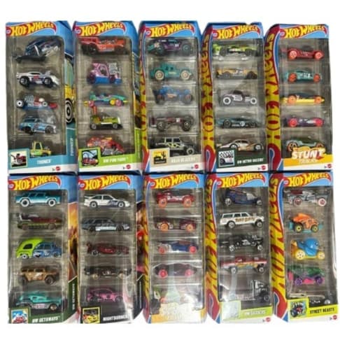 Hot wheels Original Mattel Pack 5 Carrinhos Cartela Colecionáveis Escolha Modelo