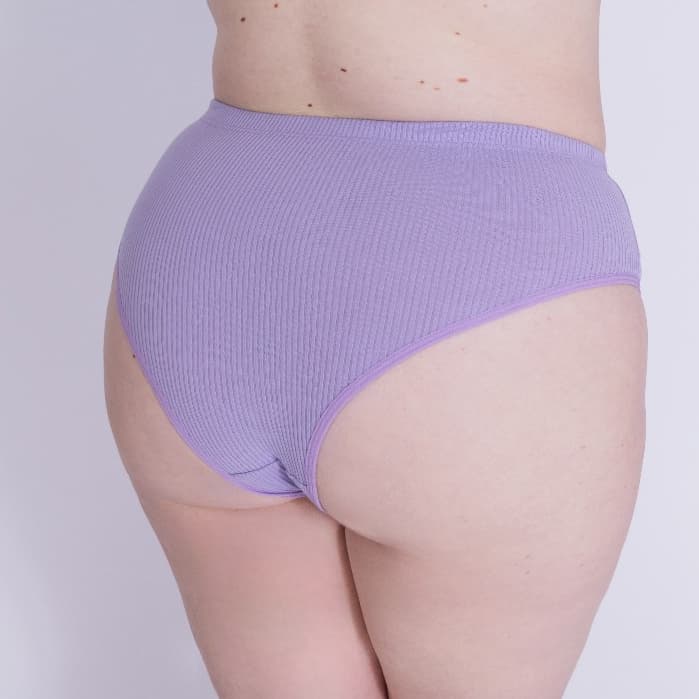 Kit 5 Calçolas Plus Size Cintura Alta Reforçada Calcinha Senhora Conforto Canelada