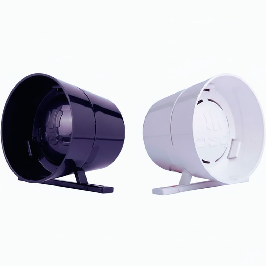 Sirene de Alarme Residencial 12V Alta Potencia 116db Branca ou Preta