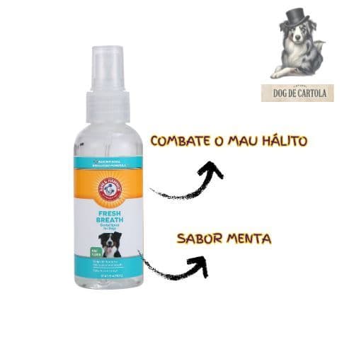 Spray Bucal de Menta Fresh Breath Arm&hammer p/ Cachorro - elimina mau hálito