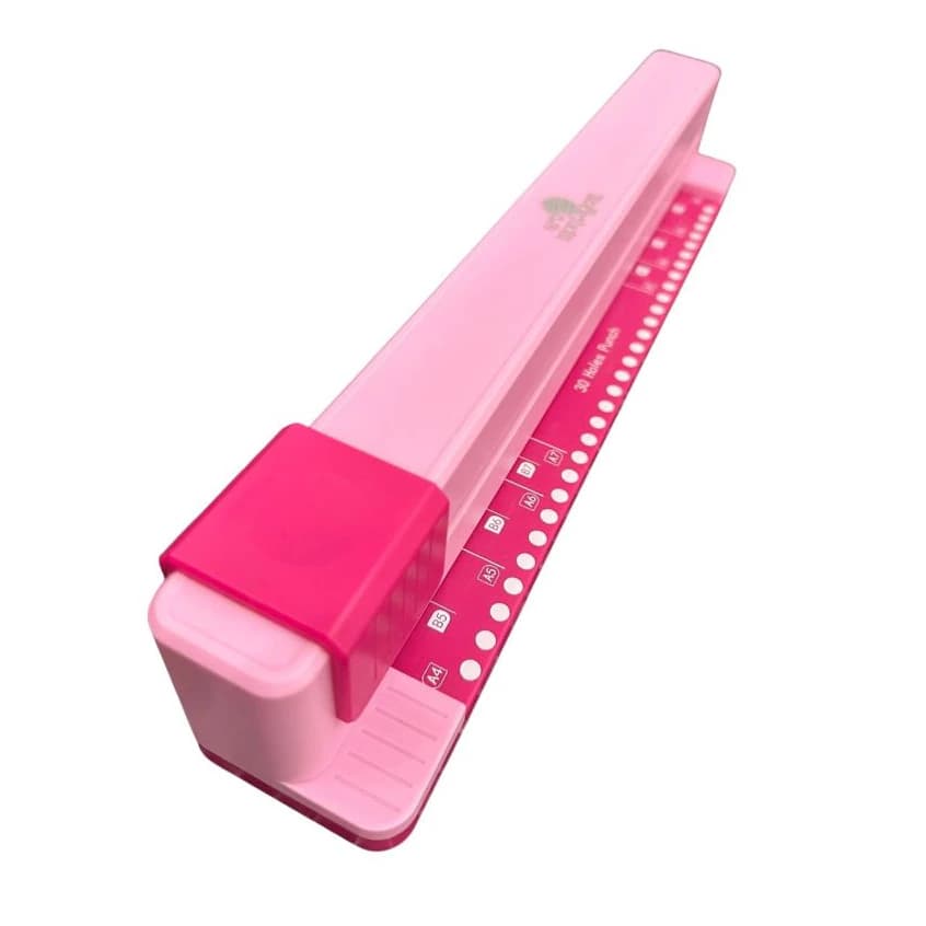 Furador Multifuncional Manual Encadernação Fichário & Planner A4/A5/A6/A7/B5/B6/B7 (Até 30 Furos)