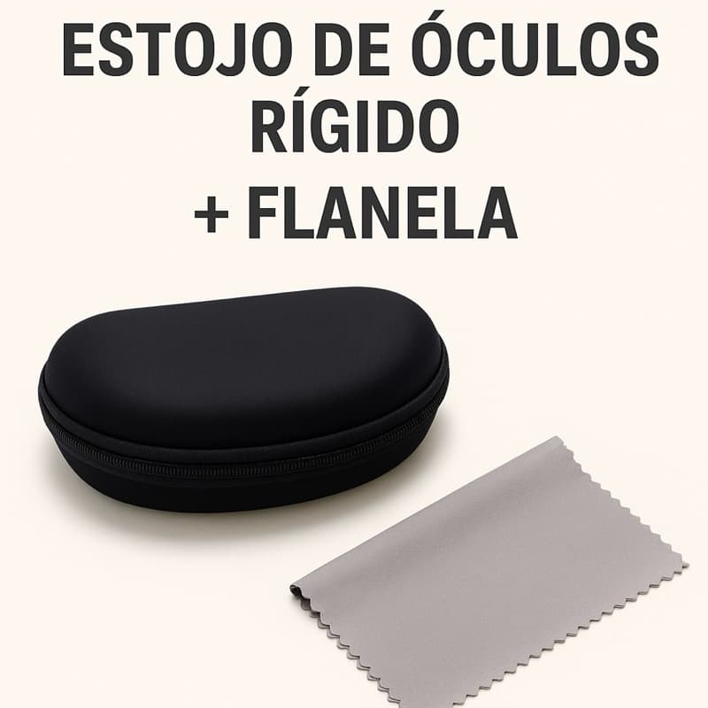 Estojo para Óculos de Sol e Grau – Resistente, Compacto e Premiu