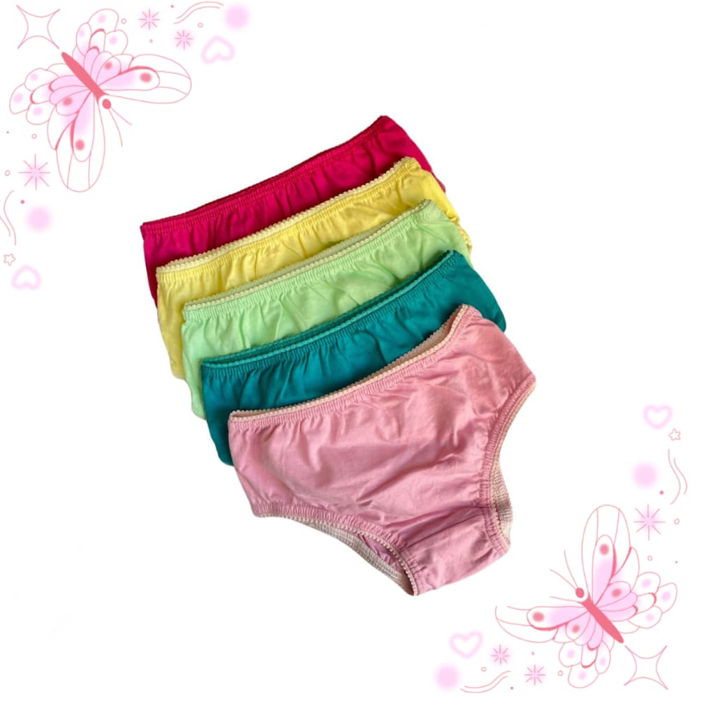 Calcinha Infantil de Algodão menina P M G GG Kit Conforto Antialérgico dia a dia