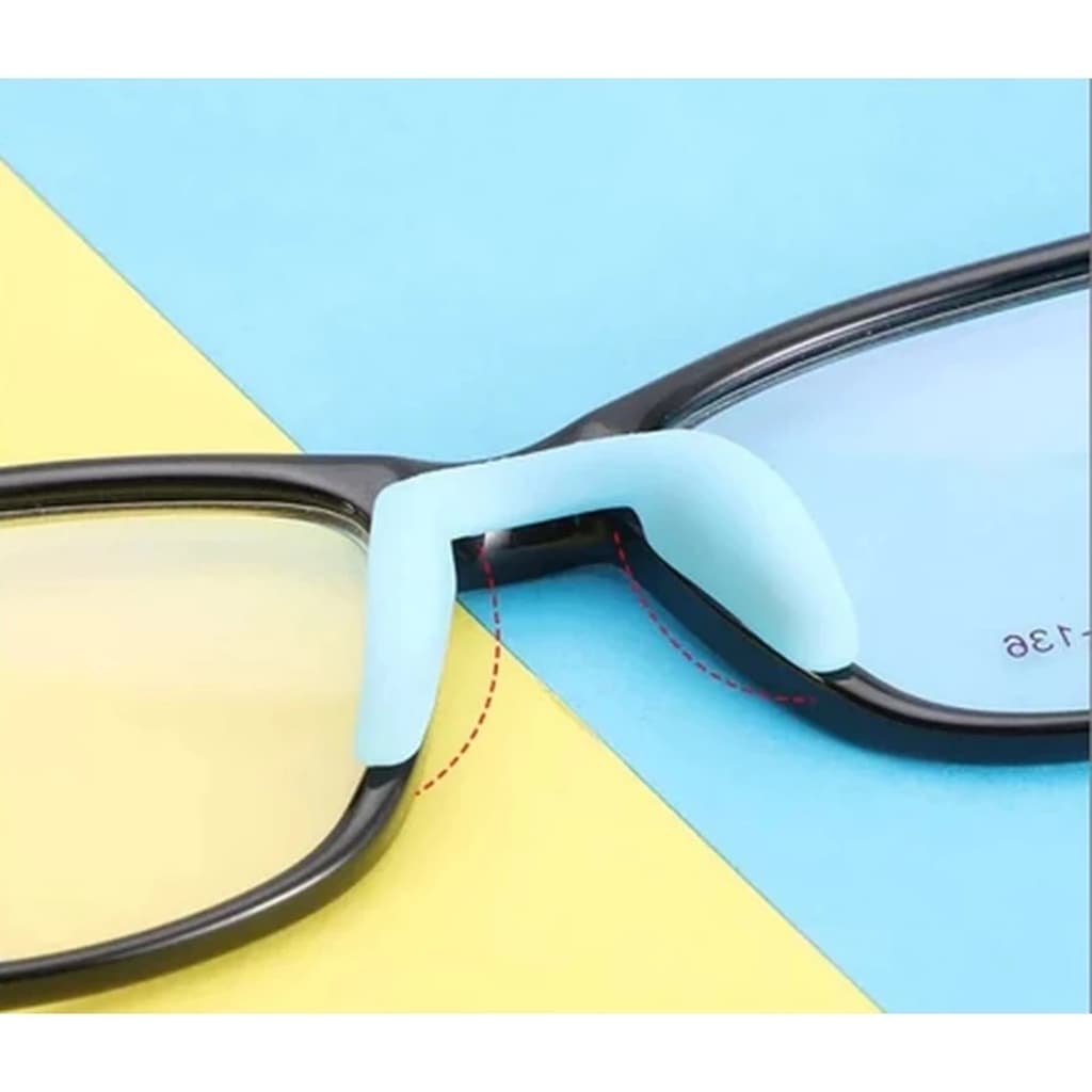 Plaqueta de Silicone Macia Antiderrapante para Óculos – Estabilidade e Conforto