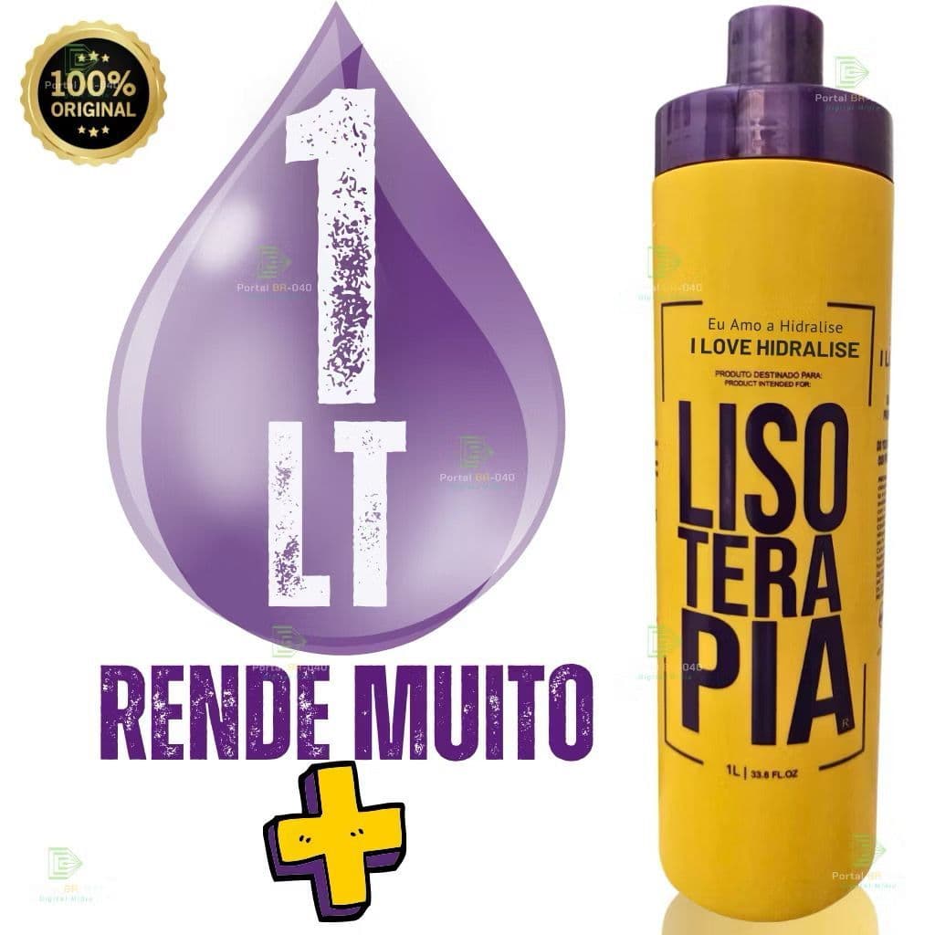 Progressiva Lisoterapia 1 LITRO Orgânica Sem Formol Lisoterapia Hidralise 1L - Liso Extremo