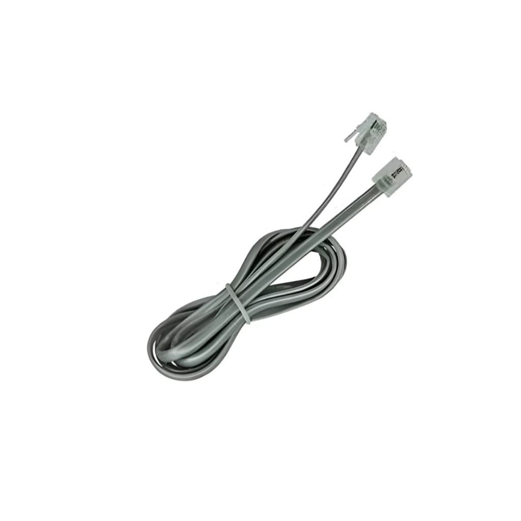Cabo de Telefone RJ11 com 1,50 metros - Cor Cinza