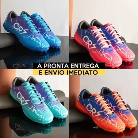 chuteira Society campo futebol salão couro sintético solado costurado