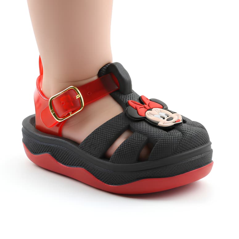 Sandália Babuche Infantil Personagem Menina Bebe Confortável e Antiderrapante Calçe Facil Lançamento