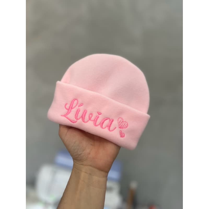 Touca Rn personalizada com nome touca bebê envio rápido