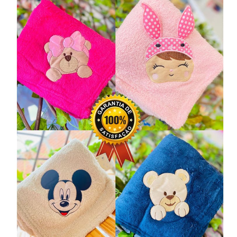 Manta Cobertor Bebe Infantil Microfibra Antialérgico Menor preço Manta