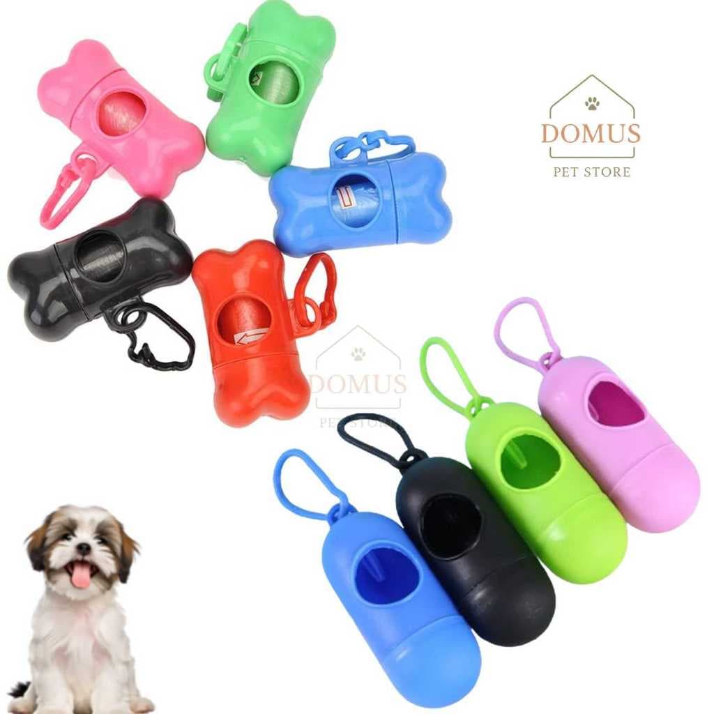 Cata Caca Cocô Pet Cachorro Gato Suporte Saquinho Higiênico Kit Refil Rolo Pet Cão Saco Lixo Passeio