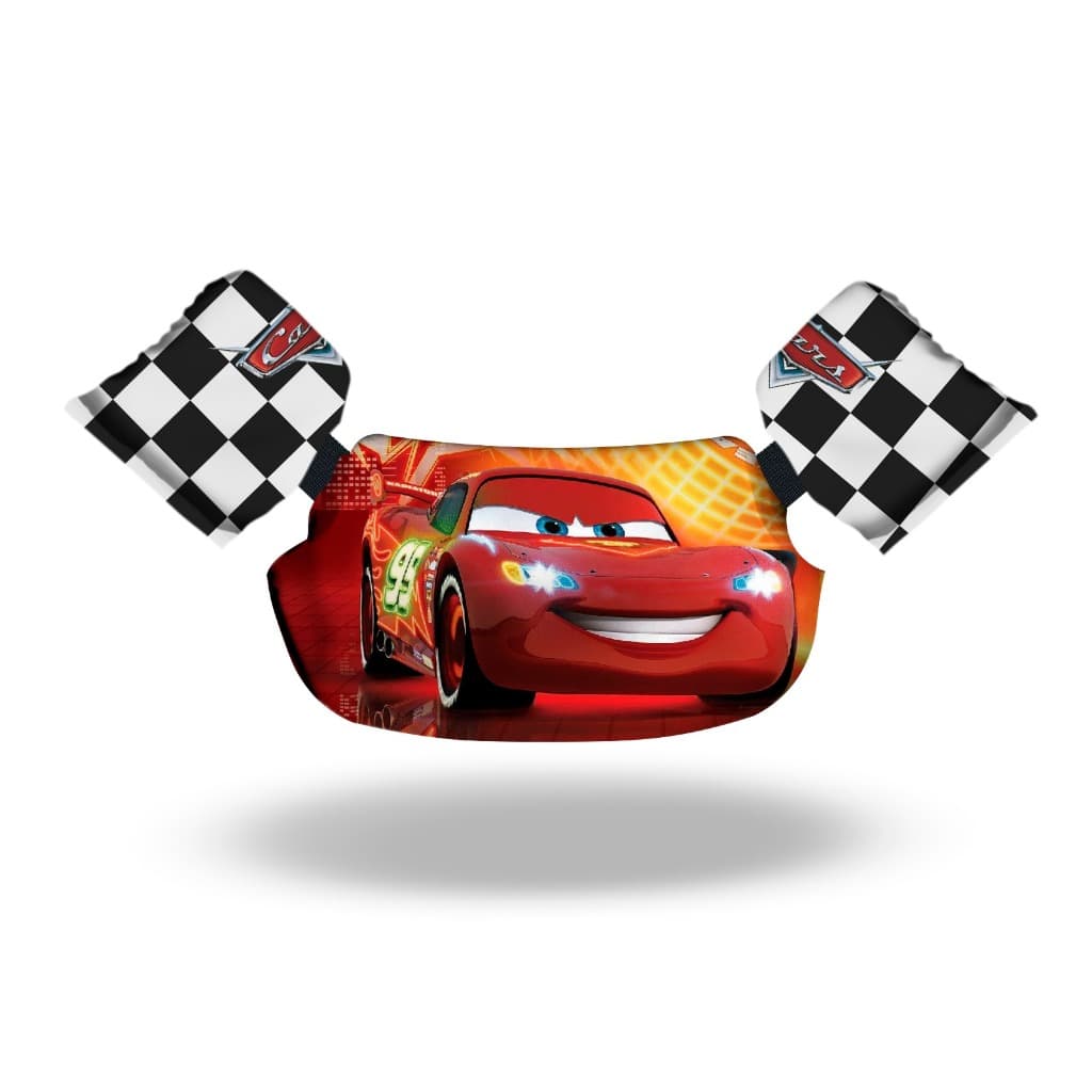 Boia Colete salva vidas Infantil Estampa Relâmpago McQueen NAO FURA - 1 a 7 Anos