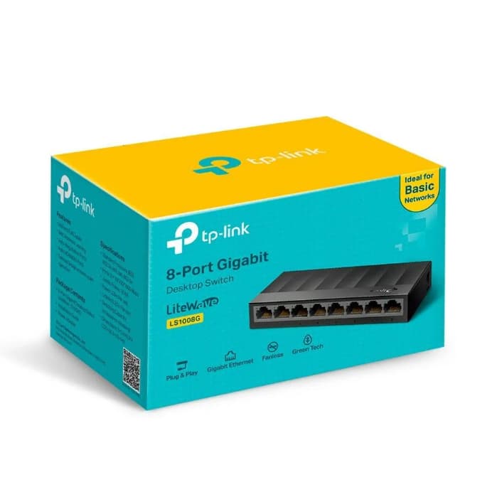 Switch 8 portas Gigabit TP-Link LS1008G 10/100/1000